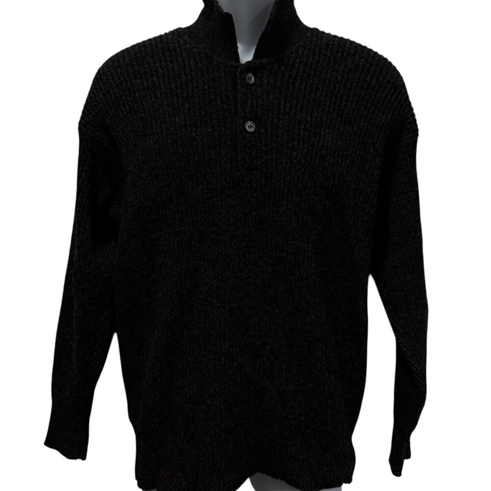 Vintage Robert‎ Bruce Wool Sweater Black Men’s Size Medium